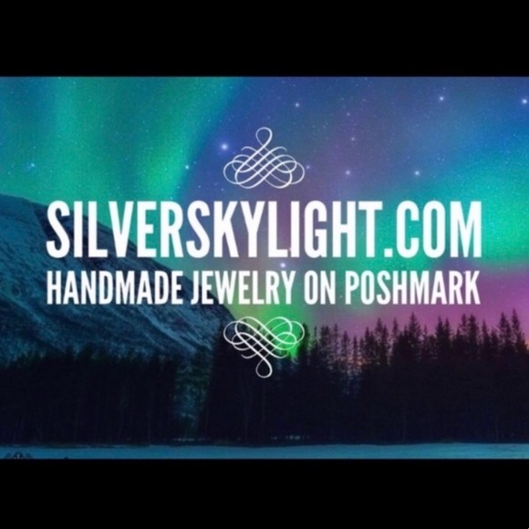 skull set earrings & necklace goth halloween silver plated & stainless steel - Picture 12 of 12